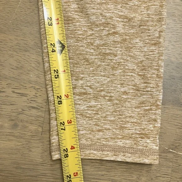 Alo Yoga Sheila Alosoft Gray Tan Womens Medium High-Rise Workout Gym Leggings - Picture 8 of 9